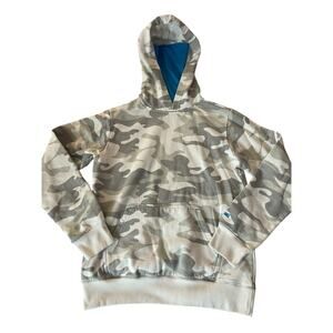 Spalding Boys Gray White Camo Camouflage Pullover Hoodie Youth Size Large